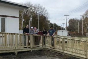 *PHOTOS* Whittier Tech Carpentry Students Build New Ramp at Georgetown Water Department