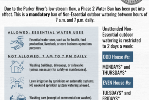 Georgetown Water Department Reports Phase 2 Water Ban is Now in Effect